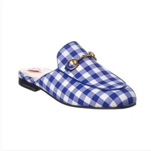 NWT Gucci Princeton blue gingham loafers size 39 (women’s 8) - never worn!!